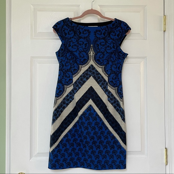 🌟3xHP🌟 London Times Lace Print Dress - Picture 3 of 6